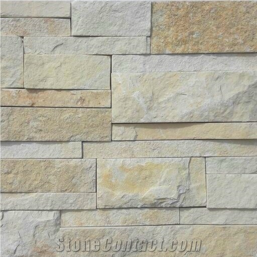 Limestone White Coffe Building Stones, Cultured Stone,Ledge Panel