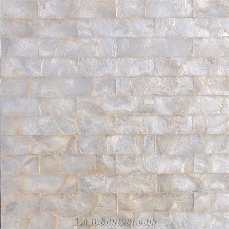 Capiz Shell Mosaic Tile Panel for Bathroom and Kitchen Wall Backsplash