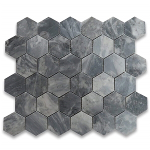 Italian Bardiglio Nuvolato Gray Marble Mosaic Tile from China Factory