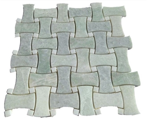 Ming Green Dandong Green Dog Bone Mosaic