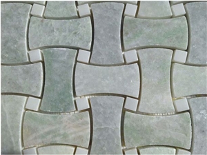 Ming Green Dandong Green Dog Bone Mosaic