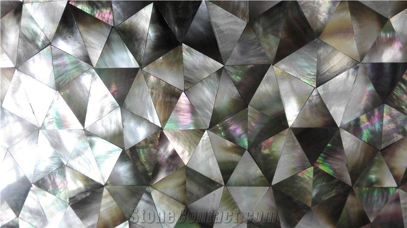 Mother Of Pearl Triangle Mosaic ,Pearl Shell Mosaic Tile