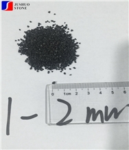 China Natural Black Silica Sand Lumps 1-2mm Pearls