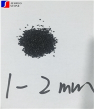 China Natural Black Silica Sand Lumps 1-2mm Pearls