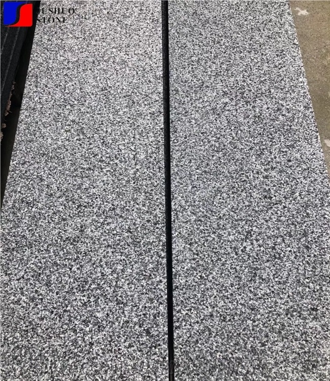 Flamed Hainan Black G654 Granite Flooring Tiles