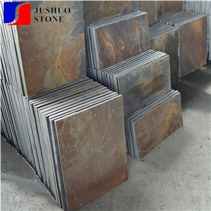 Indian Price Yellow Slate China Quarry Rust Slate Floor,Wall Cladding