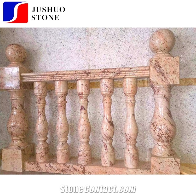 Polished Indiano Golden Granite,Indian Gold,Indiana Gold Column Rails