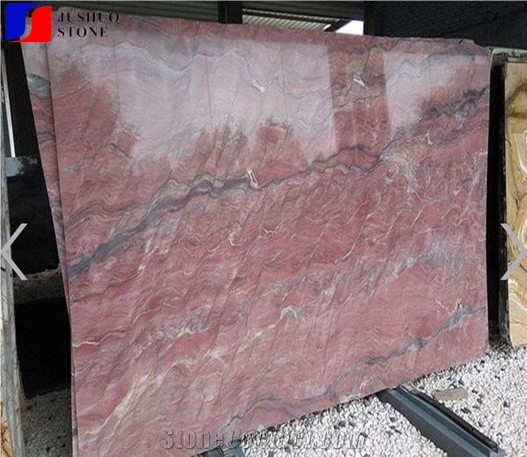 Polished Iron Red Granite Slabs