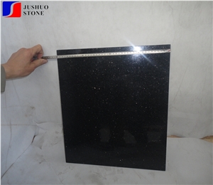 Sparkled Black Granite,Polished Sparkle Black,China Black Galaxy Tile