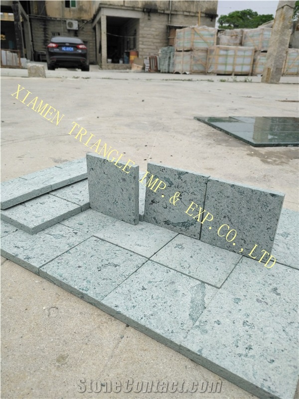 Sawn 10x20cm China Green Sukabumi Stone