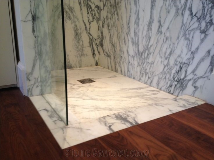 Carrara White Marble Shower Tray,Bathroom Floor Base