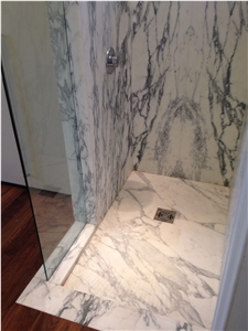 Carrara White Marble Shower Tray,Bathroom Floor Base