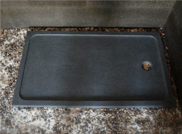 G654 Impala Black Granite Square Shower Tray,Bathroom Floor Base for Shower