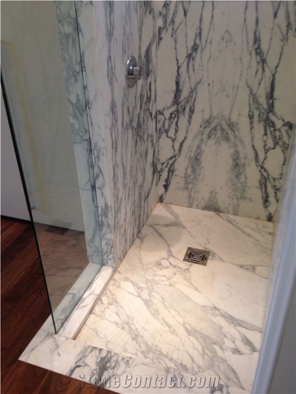 Italy White Marble Shower Tray,Bathroom Floor Base