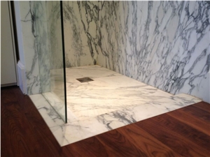 Italy White Marble Shower Tray,Bathroom Floor Base