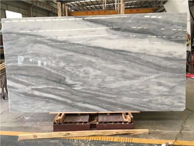 Cloudy White Marble Slabs and Tiles,Cut to Sizes