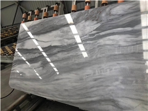 Cloudy White Marble Slabs, Tiles, Cut to Sizes