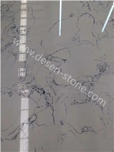 Arabescato White Artificial Marble Engineered Stone Slabs&Tiles Floor