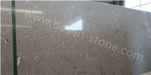 Silver Sable Ash Artificial Marble Manufactured Stone Slabs&Tiles Wall