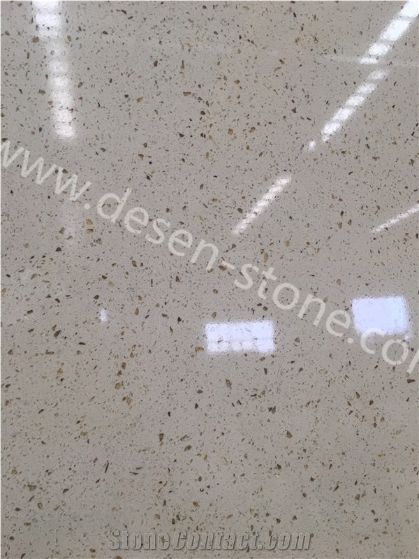 Yellow Diamond Artificial Marble Manufactured Stone Slabs&Tiles Floor