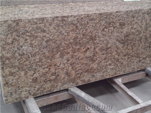 Natural Stone Golden Granite Precut Kitchen Standard Countertops