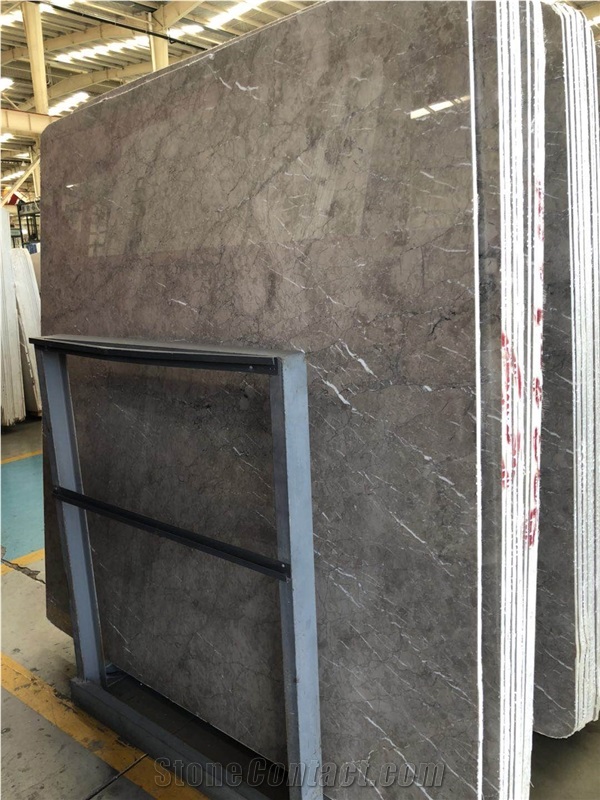 Cyprus Grey Marble Polished Slab/Tile/Cut to Size for Tv Set Cladding