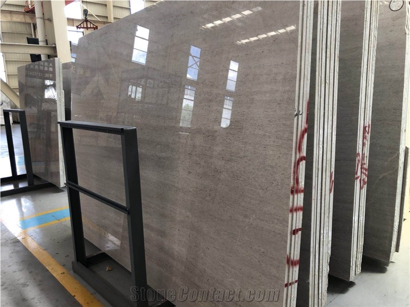 High Quality Begonia White Grey Marble Slab/Tile/Cut to Size for Floor