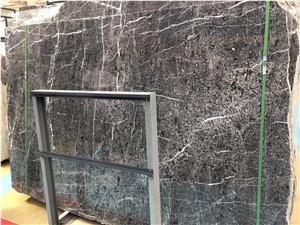 Natural Stone Hang Grey Marble Polished Slab&Tile for Tv Set Cladding