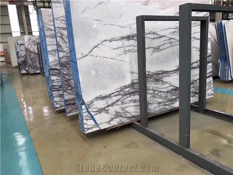 Natural Stone Lilac White Marble Slab&Tile for Floor&Wall Covering