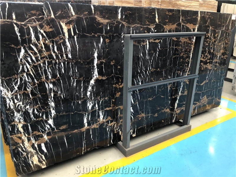 Own Factory Afghanistan Portopo Black Marble Slab&Tile for Floor&Wall