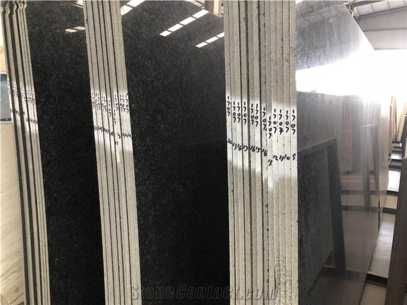 Own Factory Black Ink Jade Pearl Granite Slab&Tile for Floor&Wall