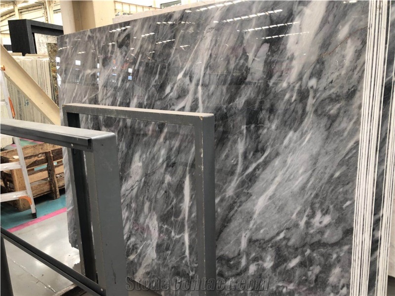 Own Factory Italy Ice Grey Marble Slab&Tile for Floor&Wall Covering