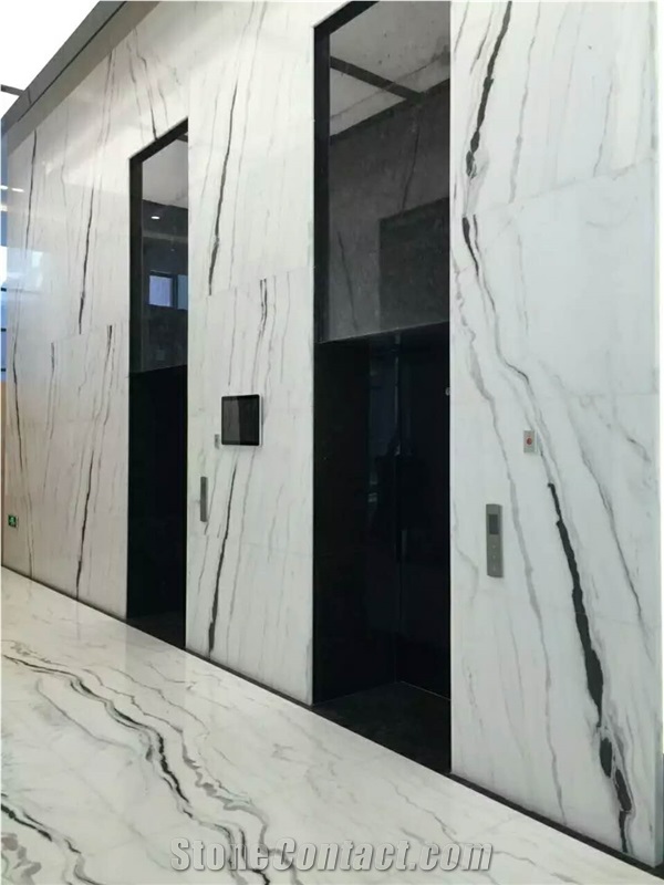 Own Factory Panda White Marble Polished Slab&Tile for Floor&Wall Decor