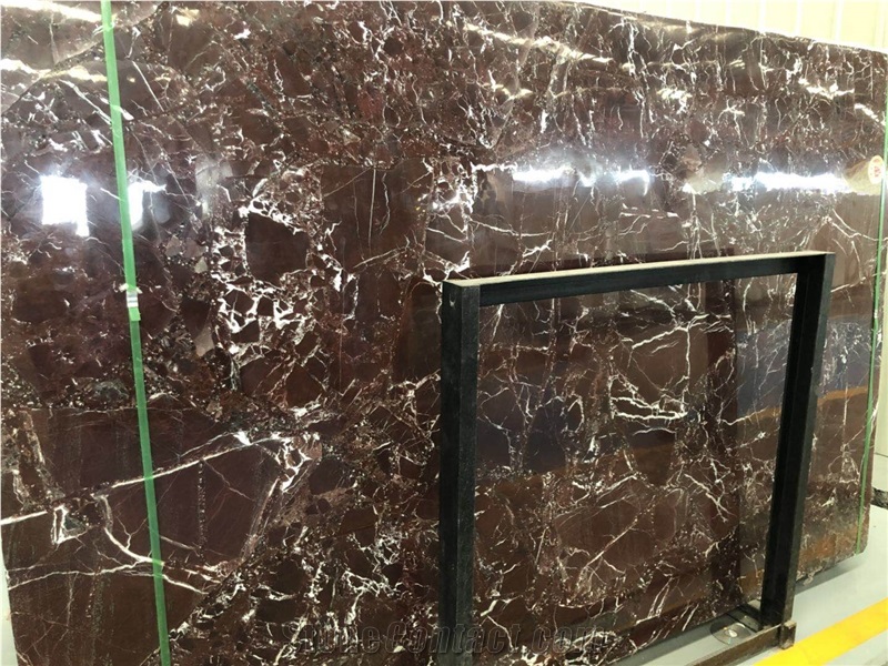 Own Factory Rosso Levanto Red Marble Slab&Tile for Floor&Wall Decor