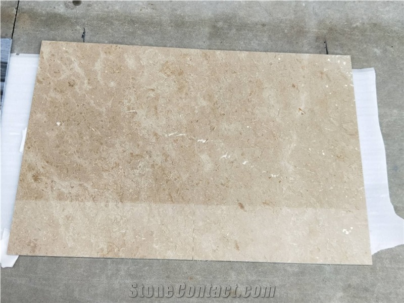 Polished Huantan Beige Marble Slab&Tile for Floor&Wall Tv Set Cladding