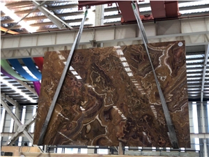 Tiger Jade Onxy Polished Slab/Tile/Cut to Size for Floor&Wall