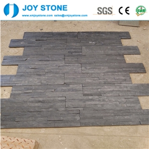 Cheap Hubei Black Slate Cultured Stone Tiles