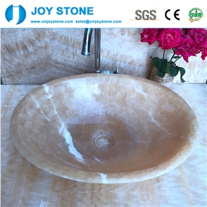 Exquisite Bathroom Wash Basin Beige Marble
