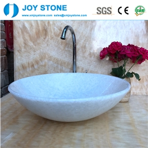 Exquisite Bathroom Wash Basin White Marble