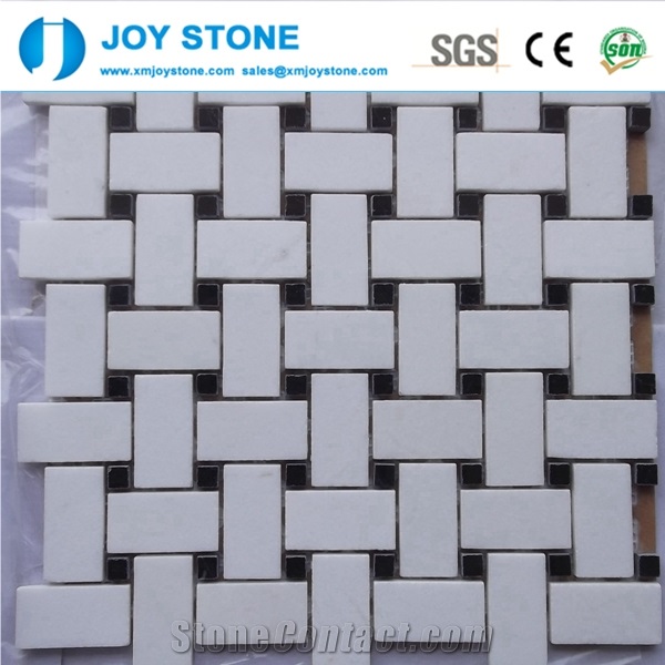 Fashion Design Natural White Marble Stone Mosaic Tile for Floor 60x30