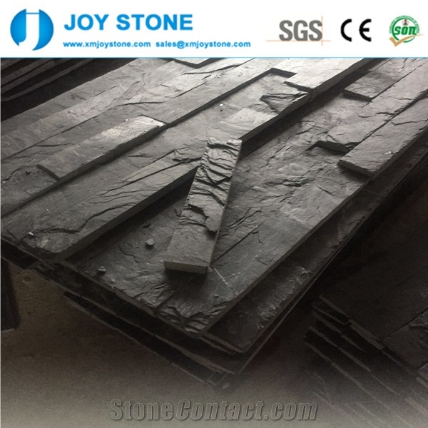 High Quality Cheap Black Slate Nature Cultured Stone Wall Cladding