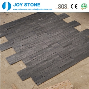 High Quality Chinese Hubei Black Slate Art Cultured Stone Feature Wall