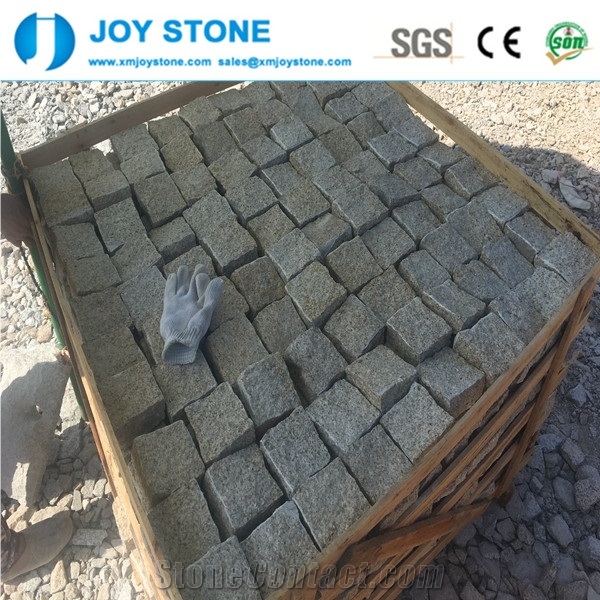 Hot Sell G682 Cubes Yellow Natural Split 10x10x5cm Cobblestone Granite