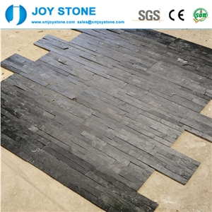 Low Prices Hubei Black Slate Natural Cultured Art Stone Wall Cladding