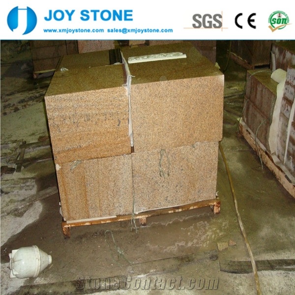 Natural Flamed Surface G682 Yellow Granite Kerbstone