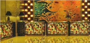 Agate Color Gemstone Slabs Tiles