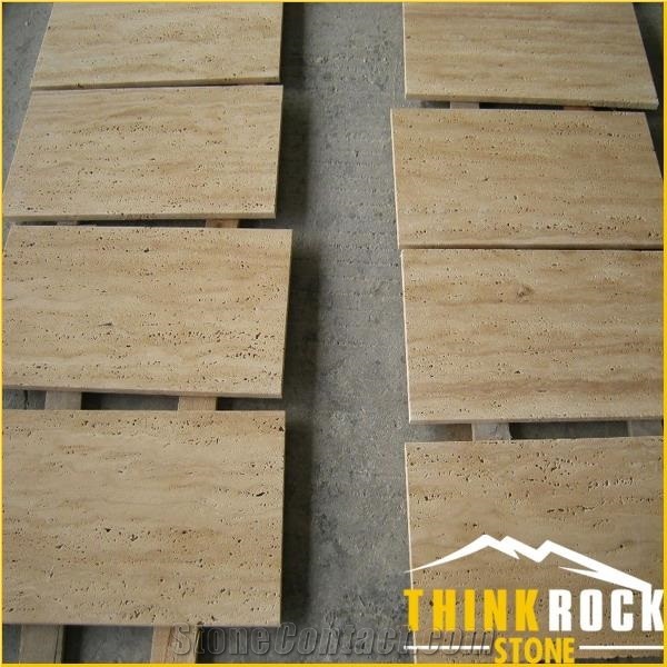 Beige Travertine Romano Travertine Tile&Slab Flooring Paving