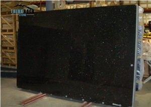 Black Galaxy Granite Tiles & Slabs, Polished Granite Floor Tiles