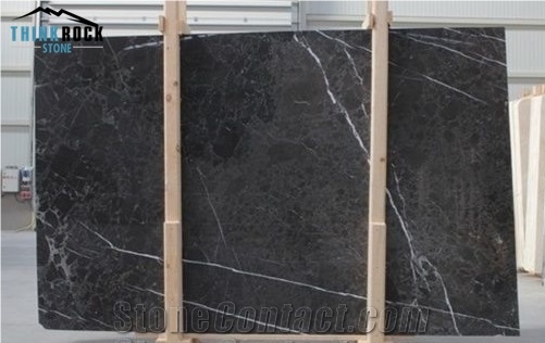 Black Marble Slabs & Tiles,Alanya Black Marble Floor Covering Tiles