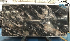 China Jungle Black Marble Slabs Flooring Wall